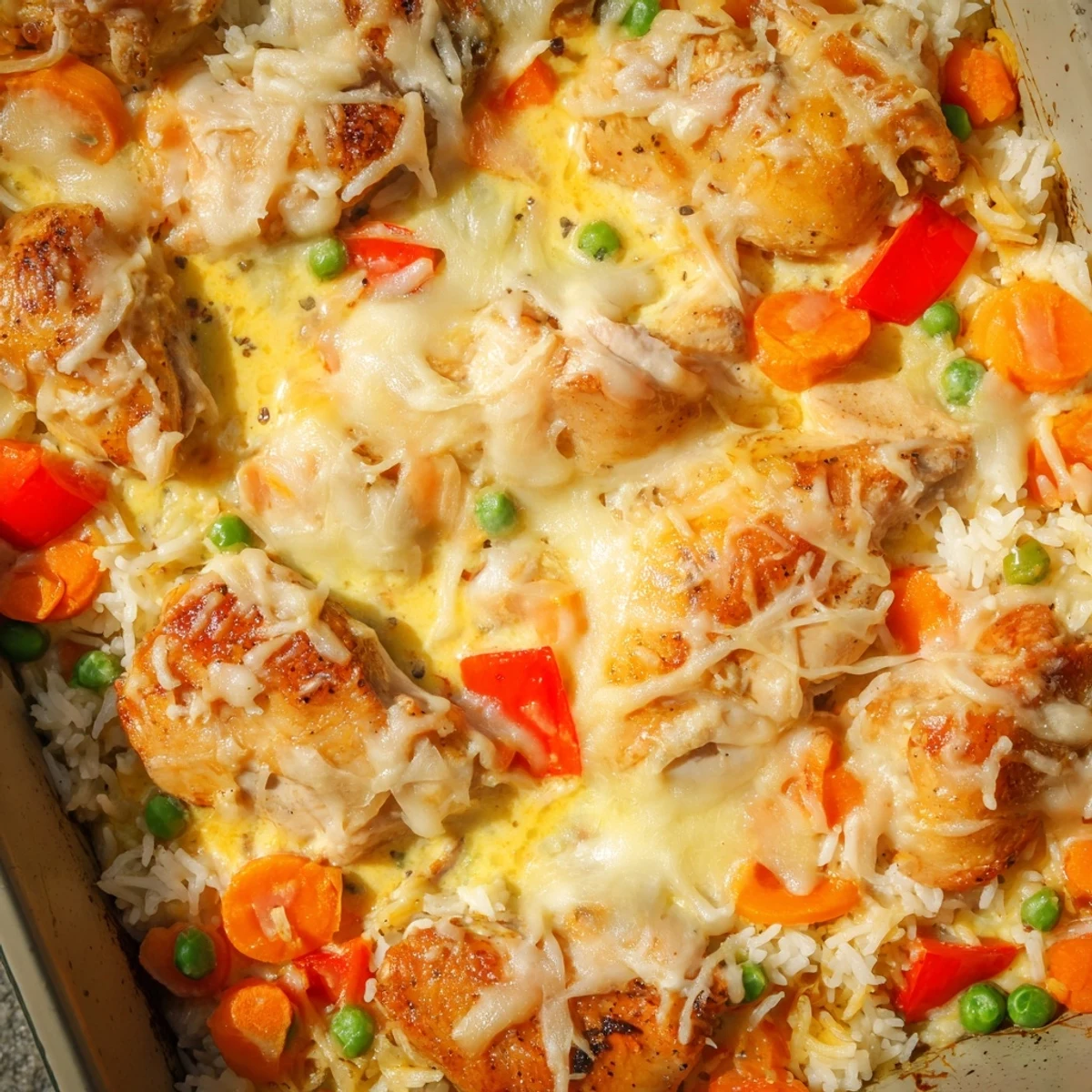 Creamy Macau style baked Portuguese chicken rice featuring spiced coconut sauce, melted cheese, and tender vegetables over fluffy jasmine rice