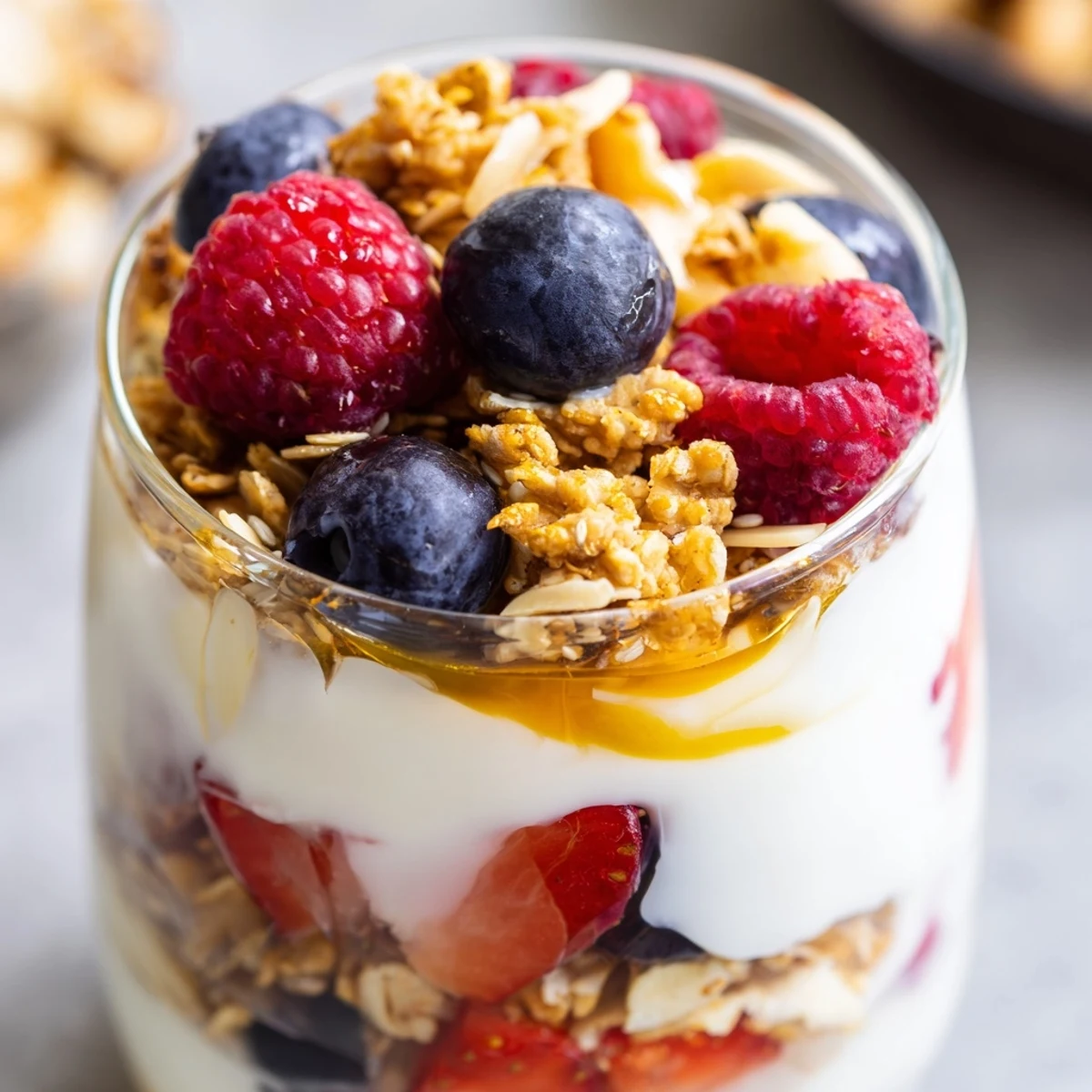 Greek Yogurt Parfait Layers