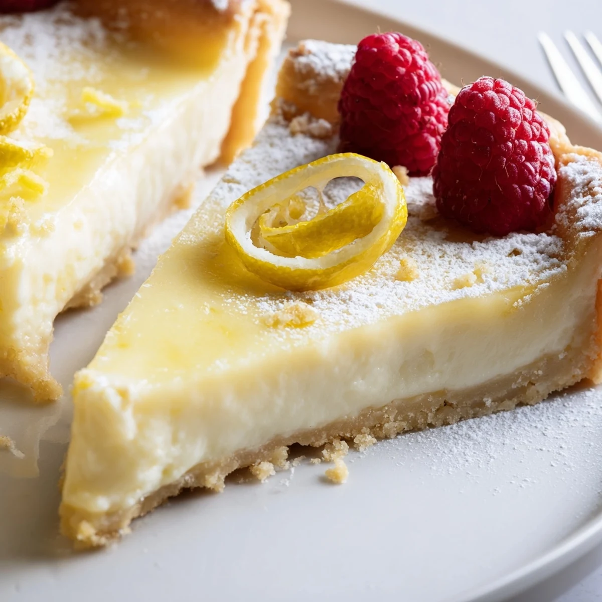 Creamy Lemon Tart Recipe showcasing silky filling and crisp buttery crust.