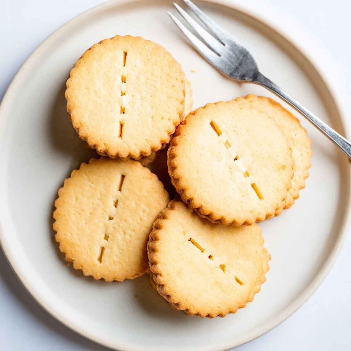 Homemade Petit Beurre resting on a wire cooling rack showcasing their classic scalloped rectangular shape