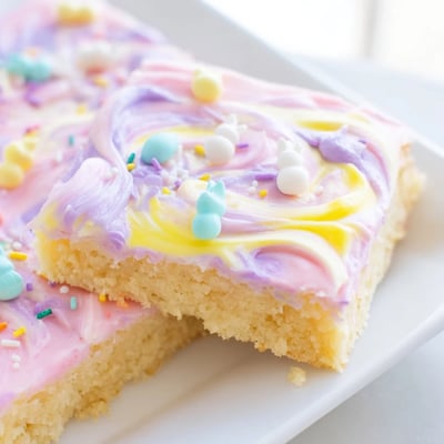 Easter Sugar Cookie Bars